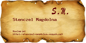 Stenczel Magdolna névjegykártya